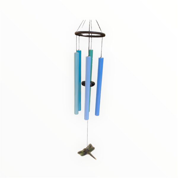Sea Breeze Blue Outdoor Dragonfly Windchime