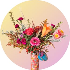 Flower Filled Wellness Brand Floral Tumbler